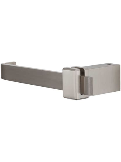 Buckle-Up Toilet Paper Holder in Brushed Nickel.
